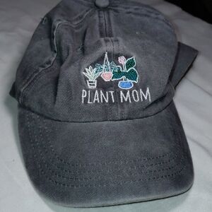 Gray Pacific Brim  'Plant Mom' Embroidered Hat